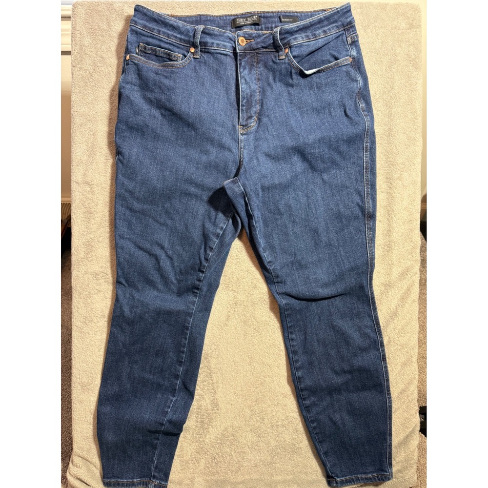 Judy Blue Skinny Fit Jeans Dark Wash Stretch Denim 18W